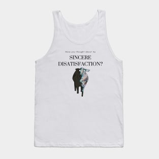 Sincere Disatisfaction Surreal Funny Broken Translation Tank Top